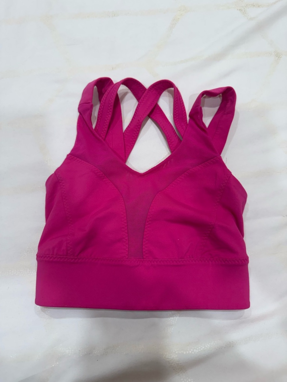 Lulu Lemon Strappy Sports Bra - Fuchsia Pink Size 2